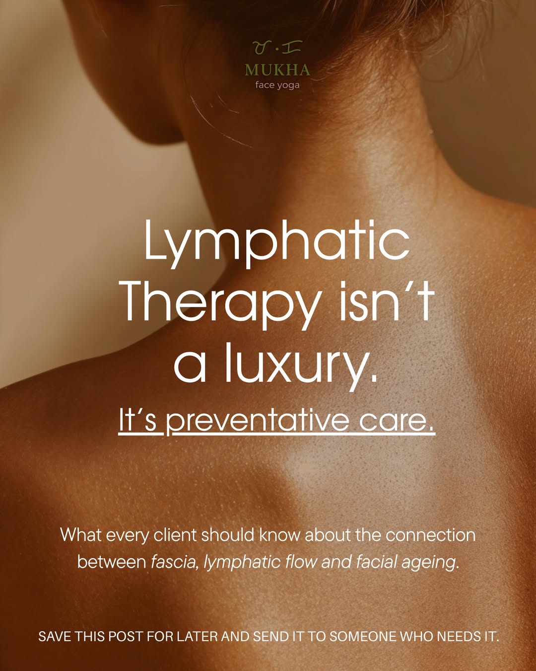 Lymphatic facial therapy at Mukha